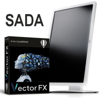 AI VECTOR FX + Fujitsu B24W-7 LED PIVOT